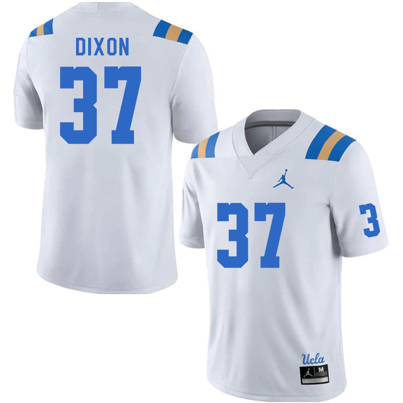 Men #37 Joshua Dixon UCLA Bruins College Football Jerseys Stitched Sale-White